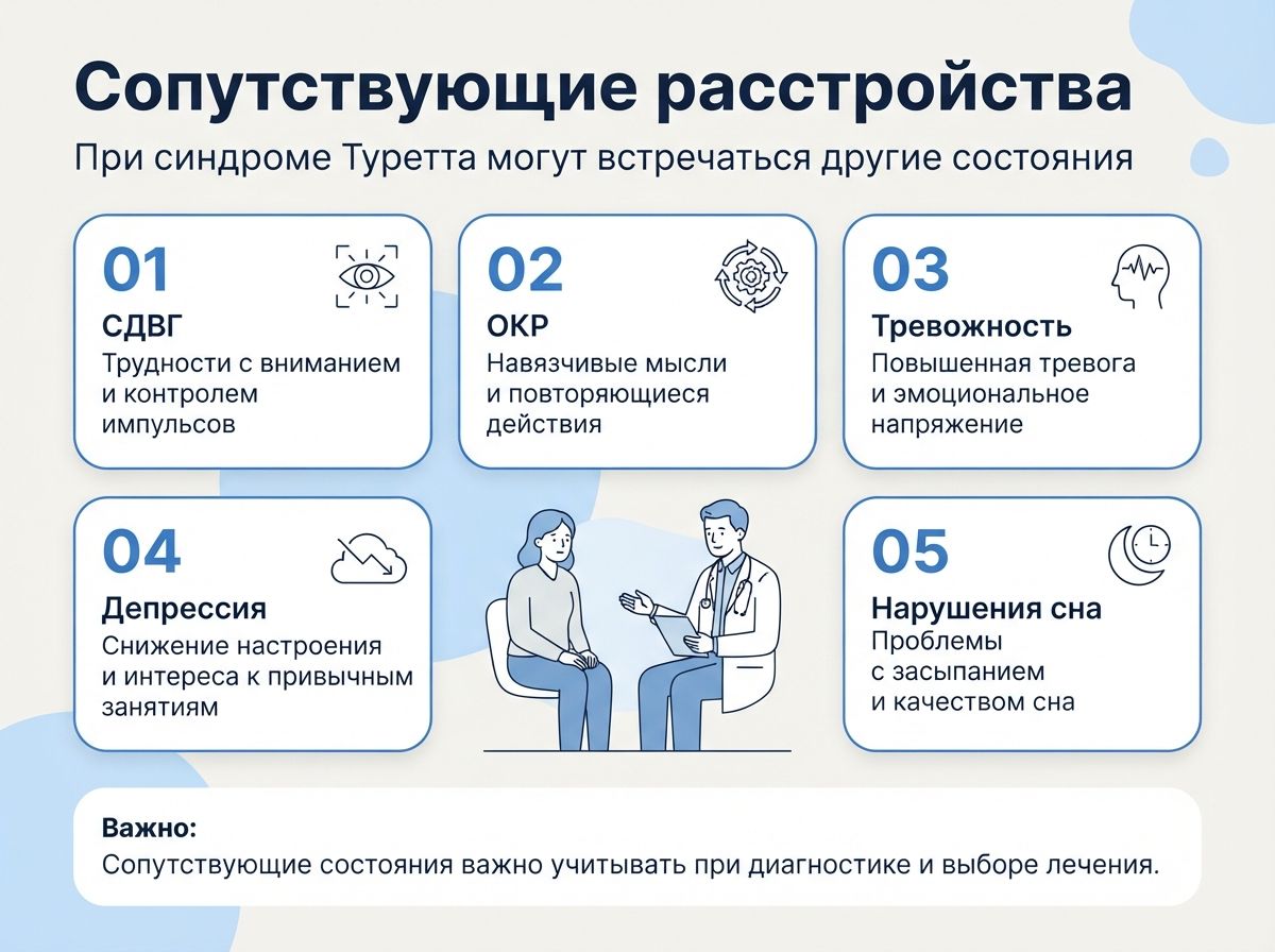 Лечение синдрома Туретта в Кохме инфографика