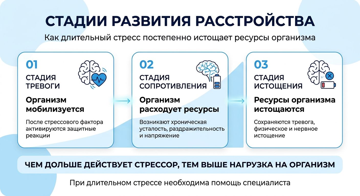 Лечение стресса в Кохме инфографика